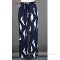 Ladie's woven viscose all over print pant